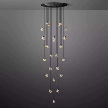 Pearl Spherical Modern Round Chandelier 48''