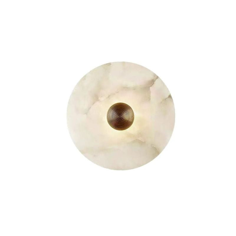 Round Alabaster Wall Sconce-Fullstarlighting