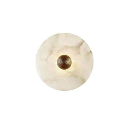 Round Alabaster Wall Sconce-Fullstarlighting