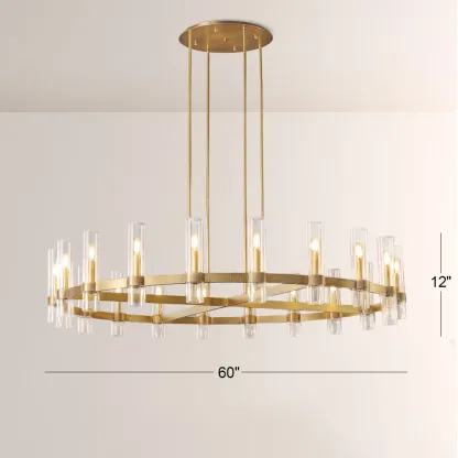 Rachel Round Chandelier 60''
