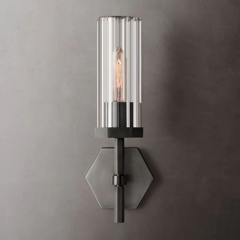Roval Hexagonal Short Wall Sconce-Fullstarlighting
