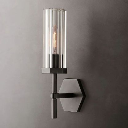 Roval Hexagonal Short Wall Sconce-Fullstarlighting