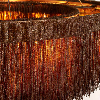 Rowan Jute Fringe Round Chandelier-Fullstarlighting