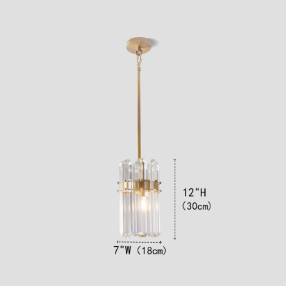 Brous Crystal Single Pendant-Fullstarlighting