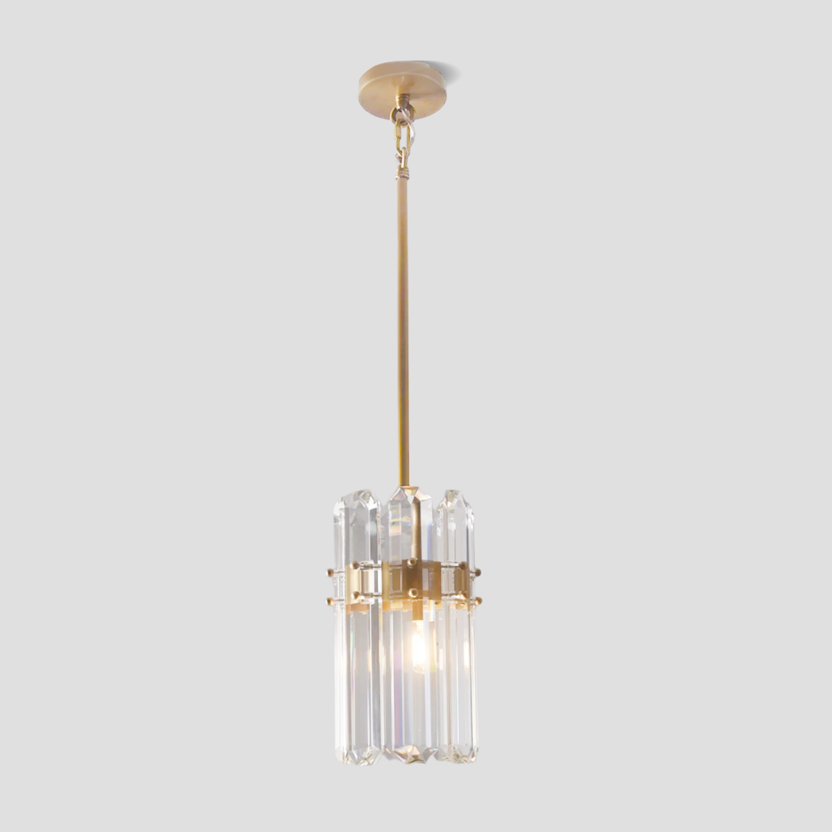 Brous Crystal Single Pendant-Fullstarlighting
