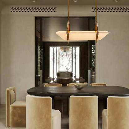 Saginaw Linen Chandelier