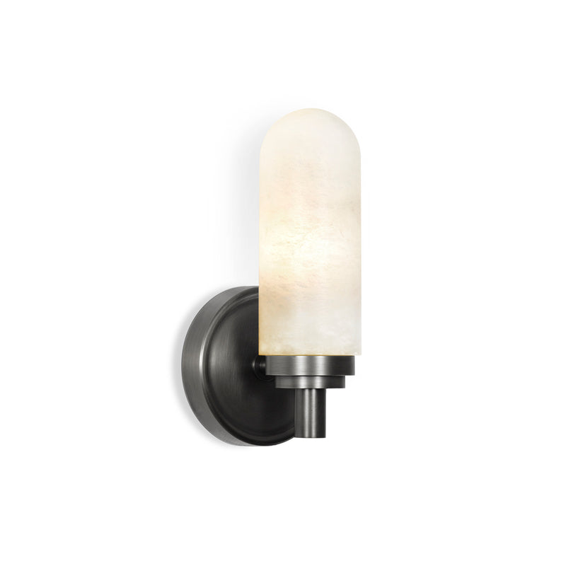 Salon Alabaster Single Sconce-Fullstarlighting