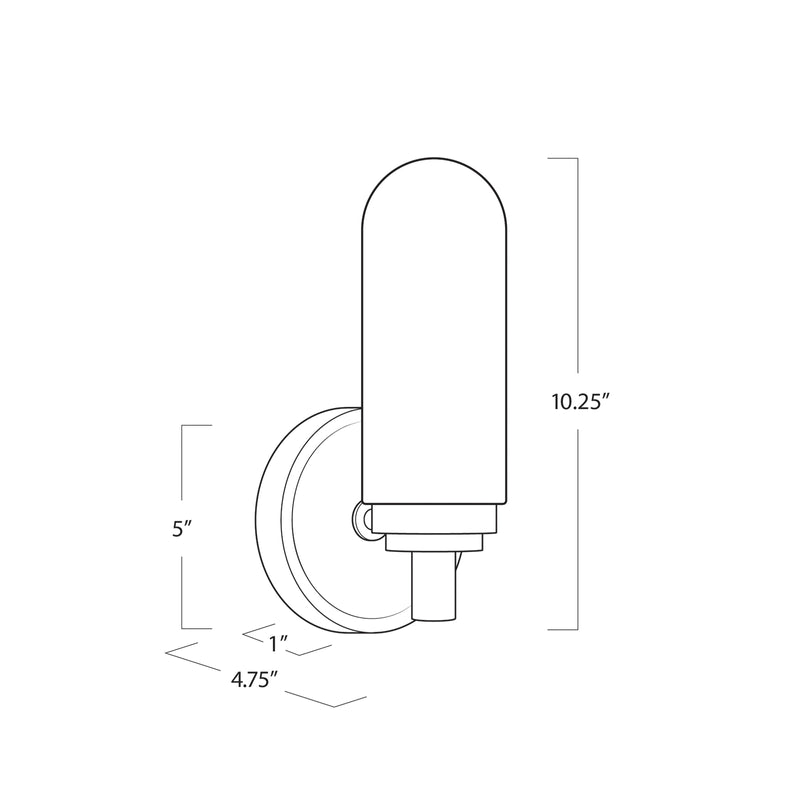 Salon Alabaster Single Sconce-Fullstarlighting