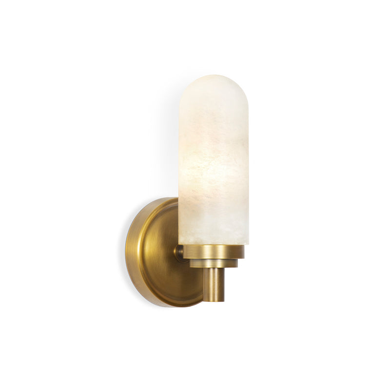 Salon Alabaster Single Sconce-Fullstarlighting
