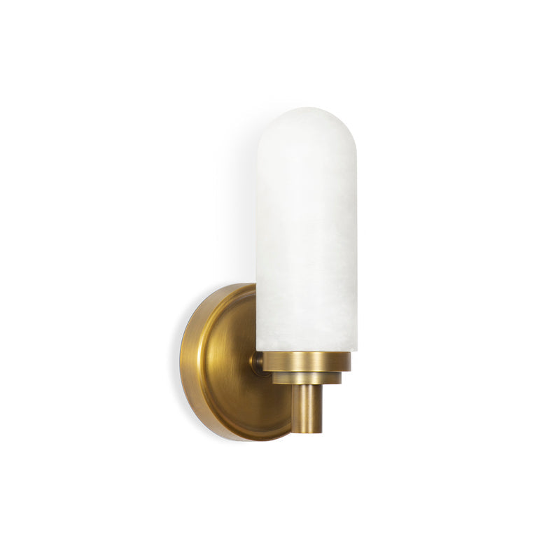 Salon Alabaster Single Sconce-Fullstarlighting