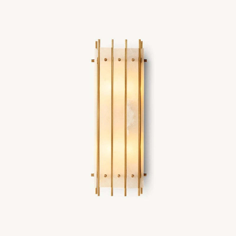 Sanma Alabaster Grand Rectangular Sconce,RH San Marco,Bedroom Sconces