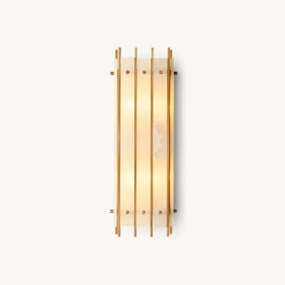 Mara Alabaster Grand Rectangular Sconce-Fullstarlighting