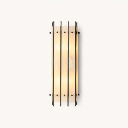 Mara Alabaster Grand Rectangular Sconce-Fullstarlighting