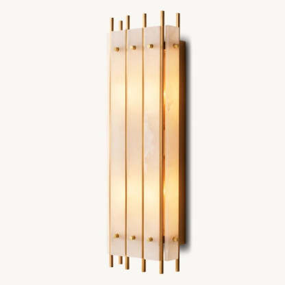 Mara Alabaster Grand Rectangular Sconce-Fullstarlighting