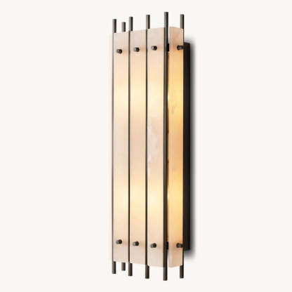 Mara Alabaster Grand Rectangular Sconce-Fullstarlighting