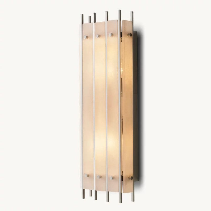 Mara Alabaster Grand Rectangular Sconce-Fullstarlighting
