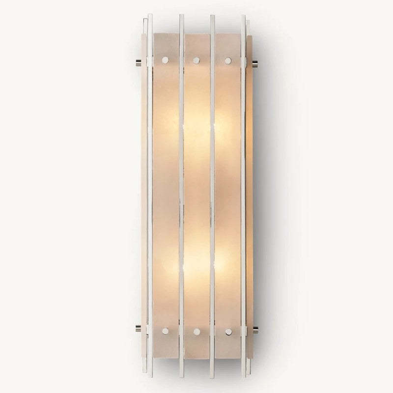 Mara Alabaster Grand Rectangular Sconce-Fullstarlighting