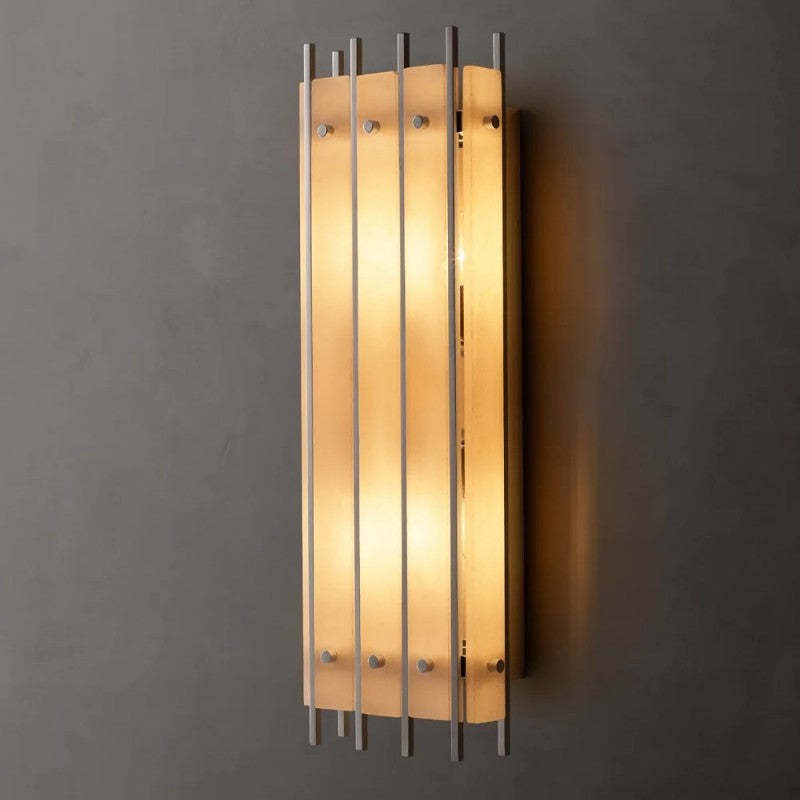 Mara Alabaster Grand Rectangular Sconce