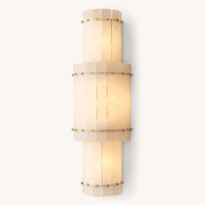 Mara Alabaster Grand Round Sconce-Fullstarlighting
