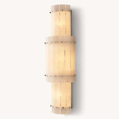 Mara Alabaster Grand Round Sconce-Fullstarlighting