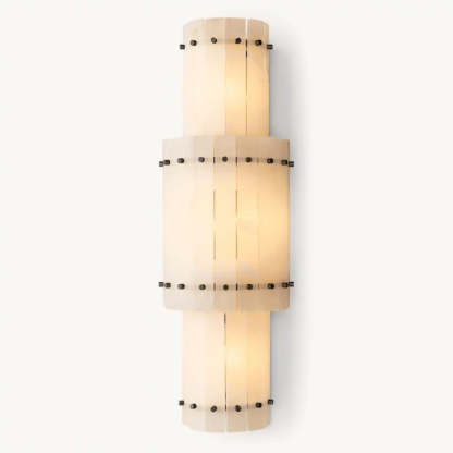 Mara Alabaster Grand Round Sconce-Fullstarlighting