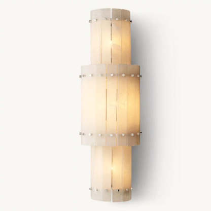 Mara Alabaster Grand Round Sconce-Fullstarlighting