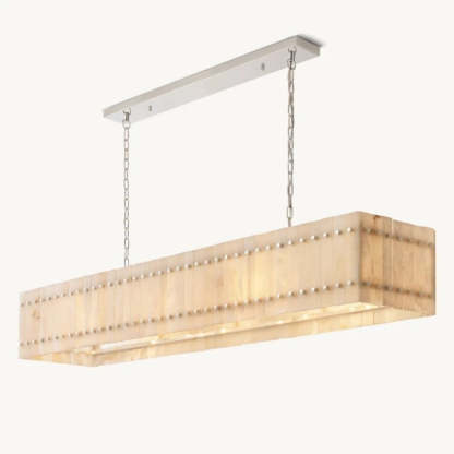 Mara Alabaster Linear Chandelier 72"