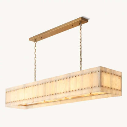 Mara Alabaster Linear Chandelier 72"