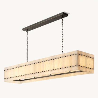 Mara Alabaster Linear Chandelier 72"