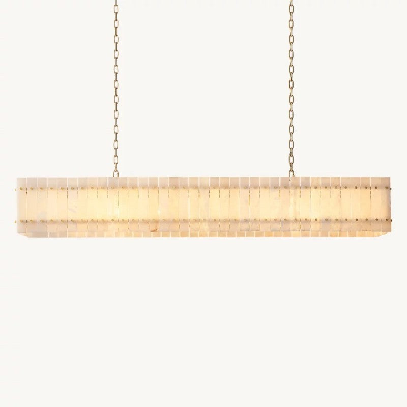 Mara Alabaster Linear Chandelier 72"
