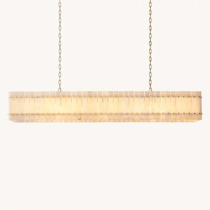 Mara Alabaster Linear Chandelier 72"