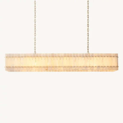 Mara Alabaster Linear Chandelier 72"