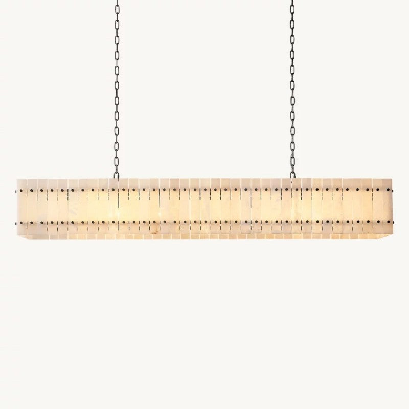 Mara Alabaster Linear Chandelier 72"
