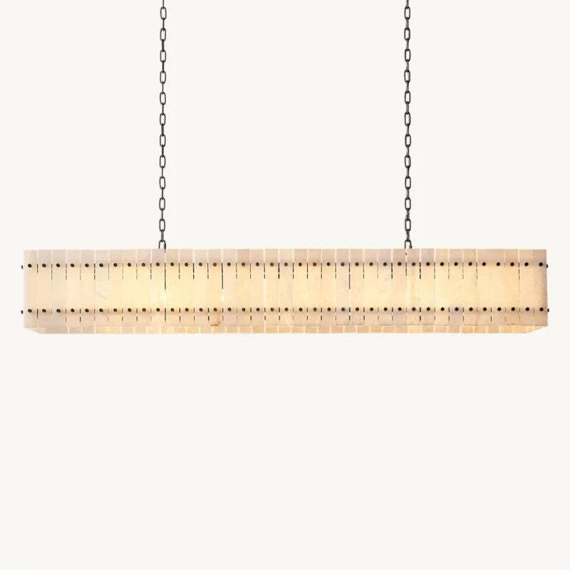 Mara Alabaster Linear Chandelier 72"