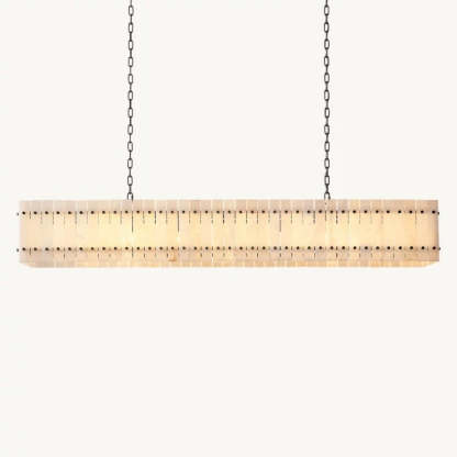 Mara Alabaster Linear Chandelier 72"