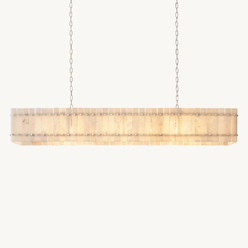 Mara Alabaster Linear Chandelier 72"
