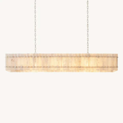 Mara Alabaster Linear Chandelier 72"