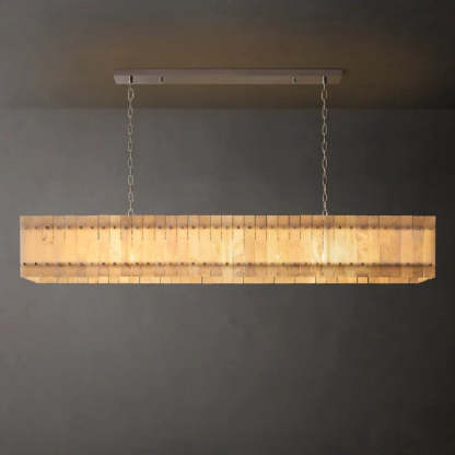 Mara Alabaster Linear Chandelier 72"