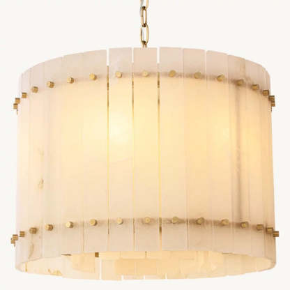 Mara Alabaster Round Chandelier 22"