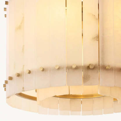 Mara Alabaster Round Chandelier 22"