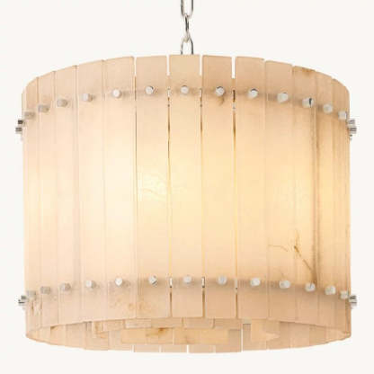 Mara Alabaster Round Chandelier 22"