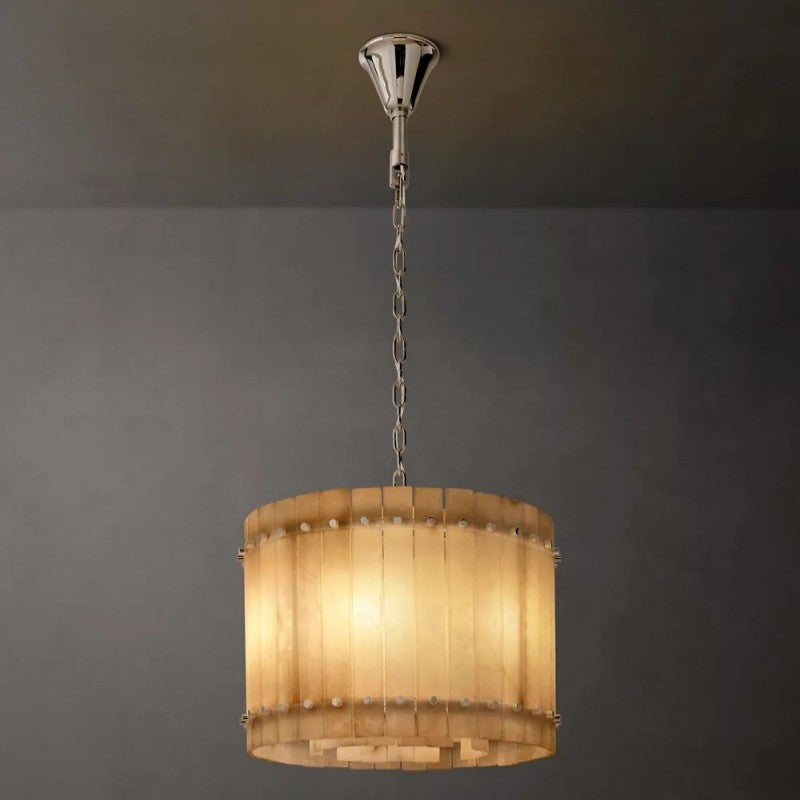 Mara Alabaster Round Chandelier 22"