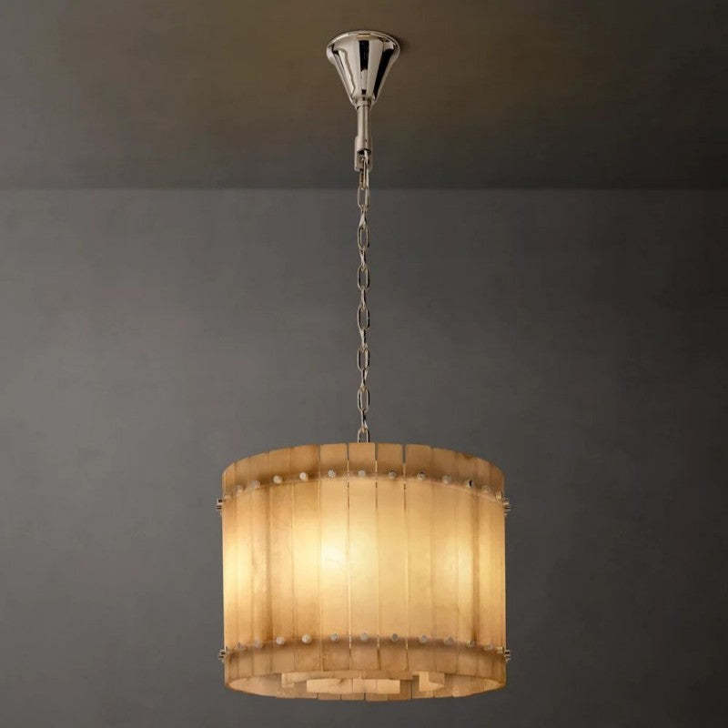 Mara Alabaster Round Chandelier 22"
