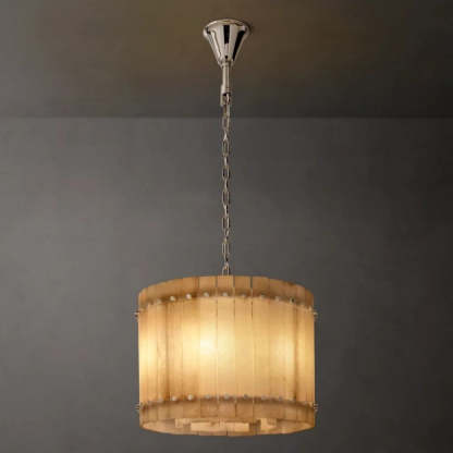 Mara Alabaster Round Chandelier 22"