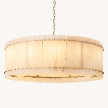 Mara Alabaster Round Chandelier 48"