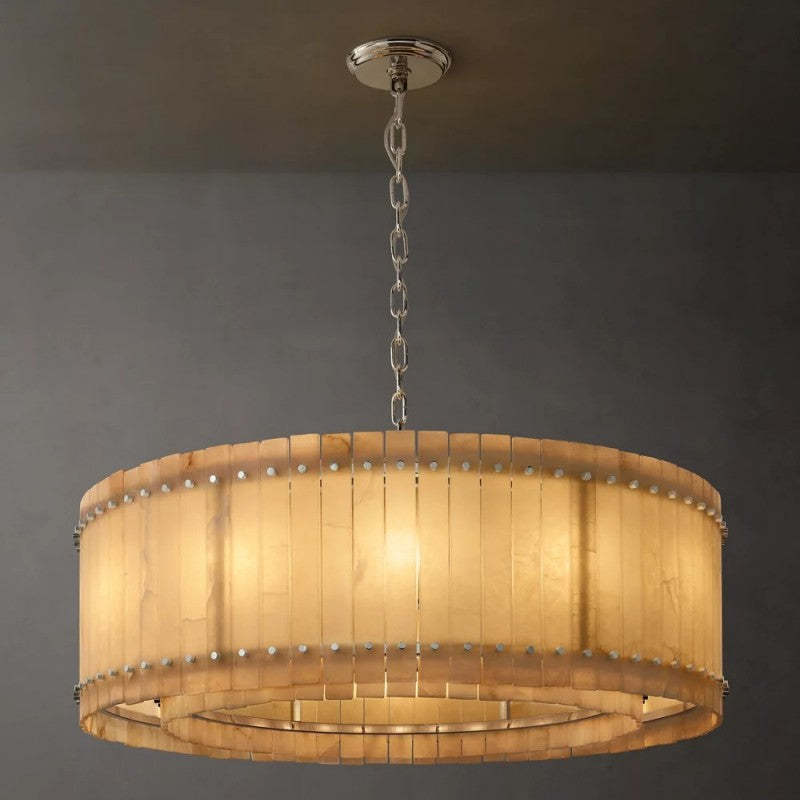 Mara Alabaster Round Chandelier 48"