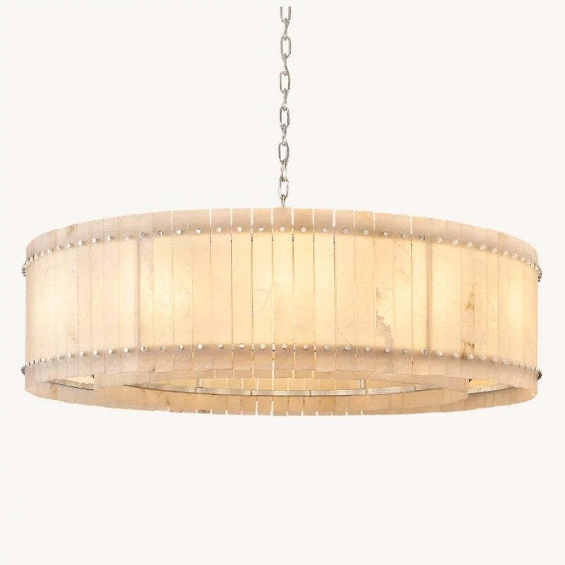 Mara Alabaster Round Chandelier 60"