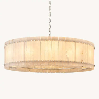 Mara Alabaster Round Chandelier 60"