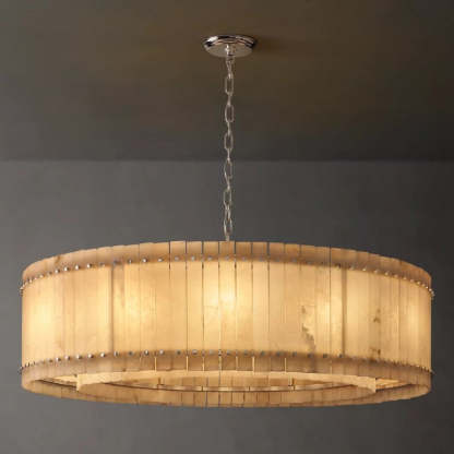 Mara Alabaster Round Chandelier 60"