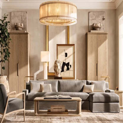 Mara Alabaster Round Chandelier 60"